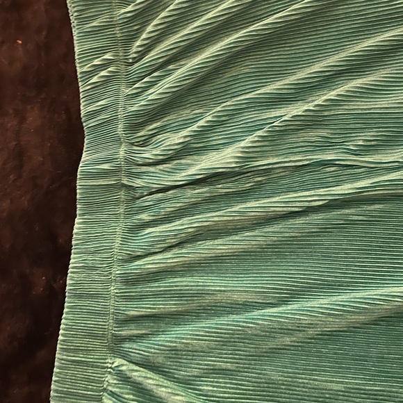 Teal Wide Leg Women's Pants - Picture 4 of 8